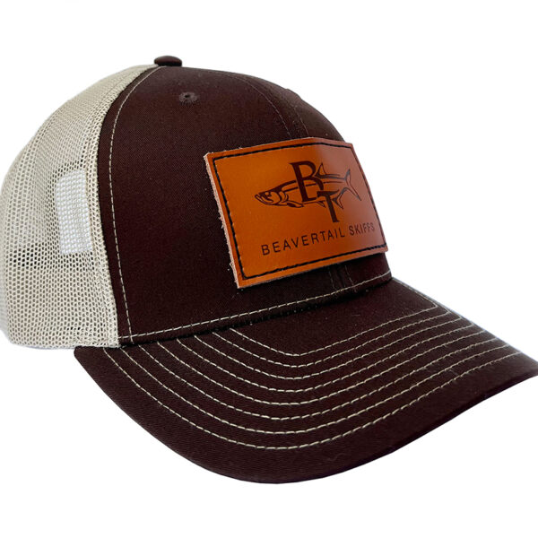 brown-tan-trucker-leatherPatch-side